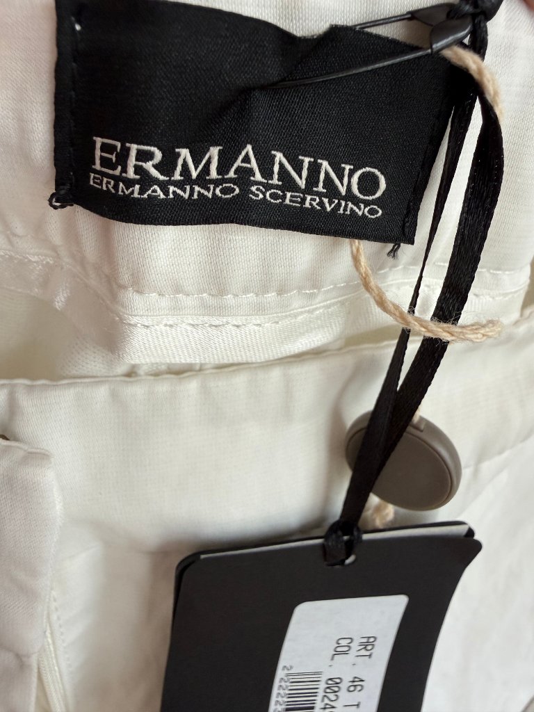 Ermanno Scervino White Straight Leg Trousers/Pants — image 3 of 4